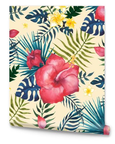 Tropical seamless pattern.