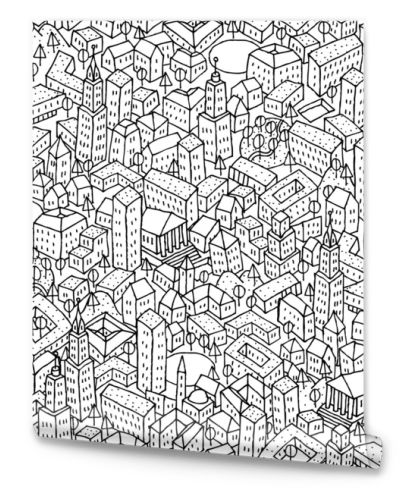 City seamless pattern