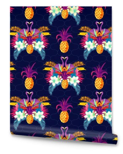 Vivid Tropical Seamless Pattern