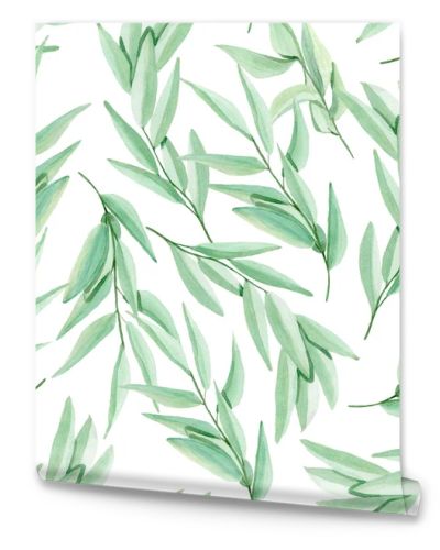 Mistletoe sprigs watercolor. For decoration of gift wrapping, design works, postcards, design of fabrics and textiles, invitation, wrapping, paper.