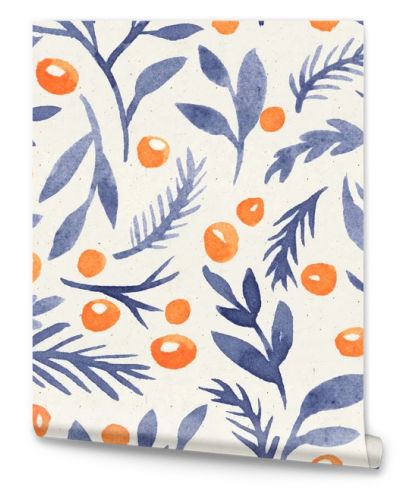 Seamless watercolor floral pattern