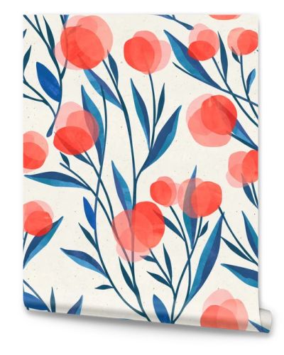 Seamless watercolor floral pattern