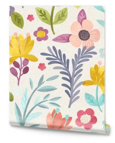 pattern with colorful flowers