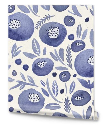 pattern with violet flowers