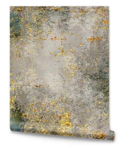 3d abstract render wallpaper. golden and light dots grunge background. carpet art design decor