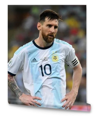 Rio de Janeiro, Brazil, June 28, 2019.Soccer player Lionel Messi of Argentina, during the Venezuela vs Argentina match for the Copa America 2019 at the Maracan stadium.