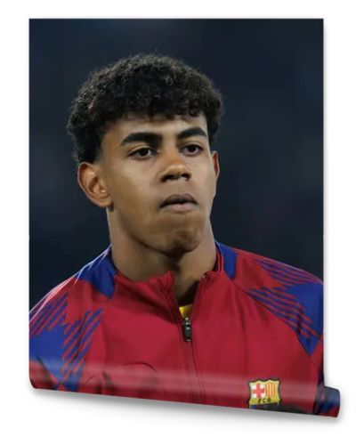 Lamine Yamal  during  UEFA Champions League quarterfinal between Paris Saint-Germain FC and FC Barcelona at Parc des Princes, Paris, France (Maciej Rogowski)