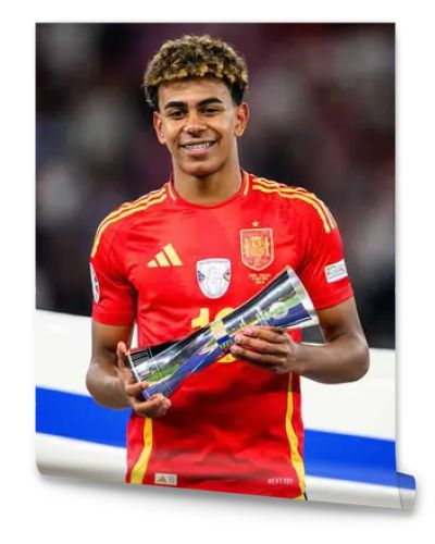 BERLIN, GERMANY - 14 JULY, 2024: Lamine Yamal, The football match of Final EURO 2024 Spain vs England at Olympic Stadium