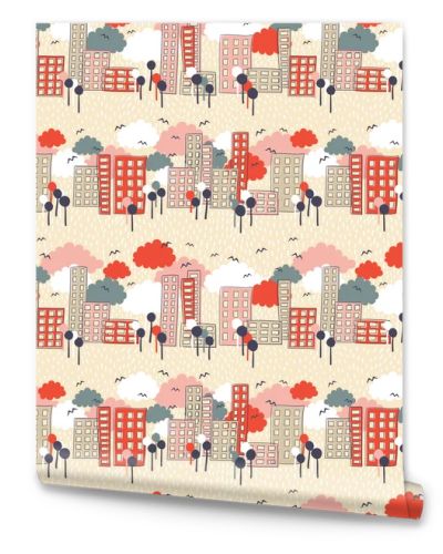 City seamless pattern