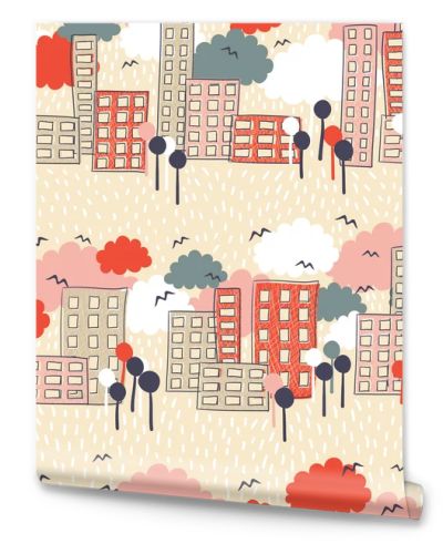 City seamless pattern