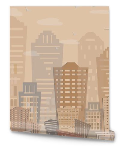 Seamless pattern Modern real estate buildings design. Urban landscape