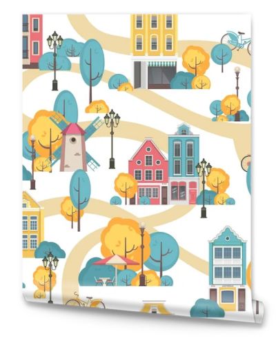 seamless city pattern