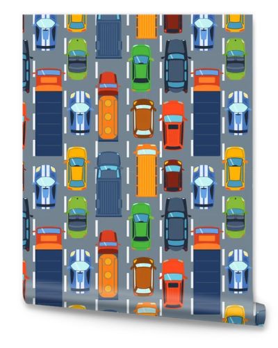 Car vehicle top view vector