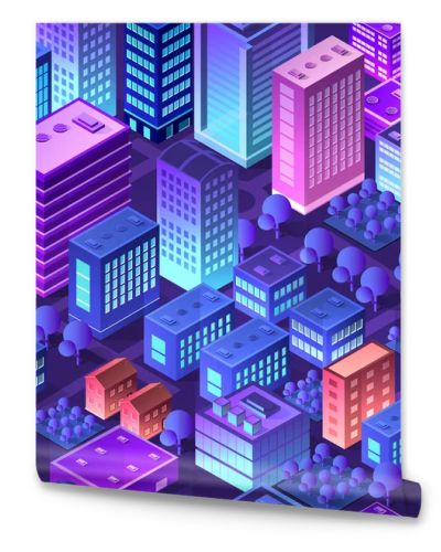 Isometric violet purple