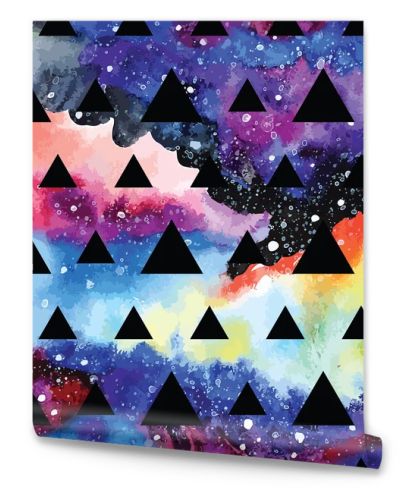 Galaxy seamless pattern.