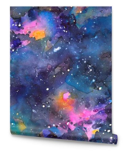 Texture of soft colored abstract watercolor space background