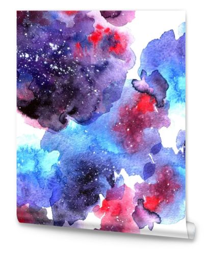 Hand drawn watercolor illustration space.