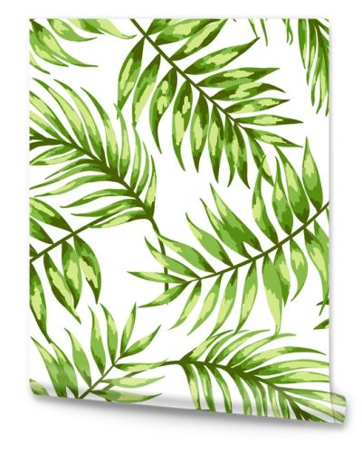 Pattern with tropical leaves