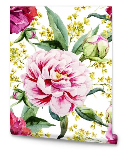 Watercolor floral pattern