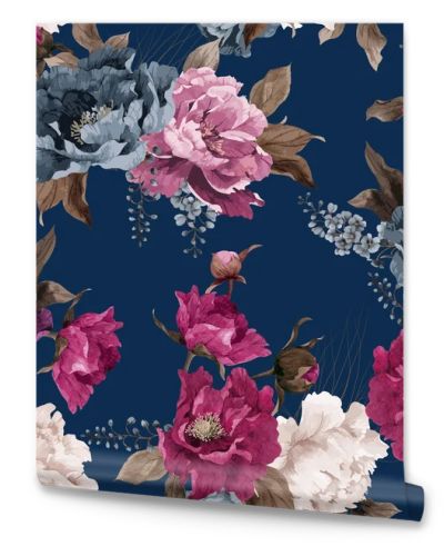 Floral pattern with peony