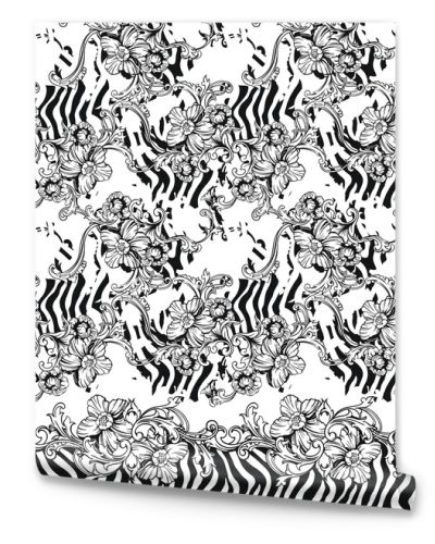 Eclectic fabric seamless pattern.