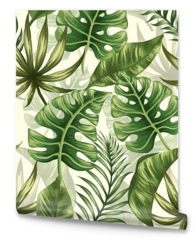 tropical palm leaves