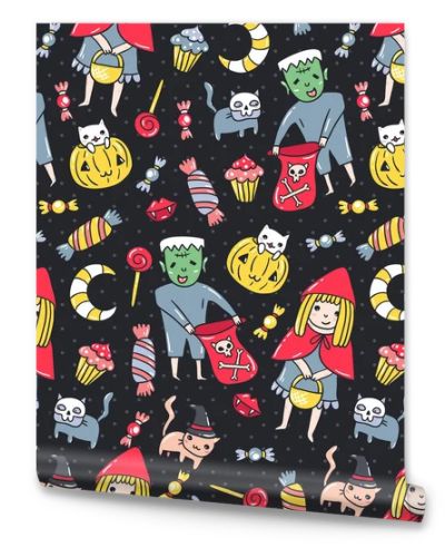 Halloween seamless pattern