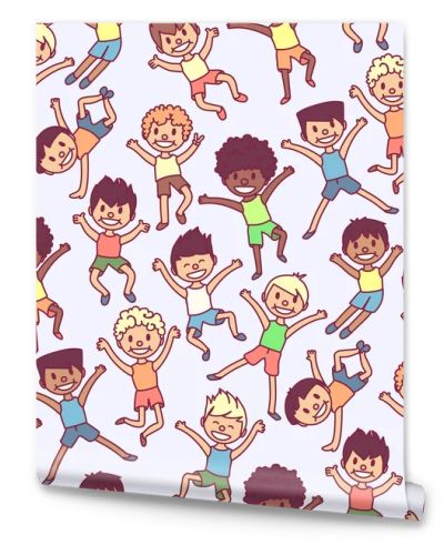 vector cartoon seamless pattern