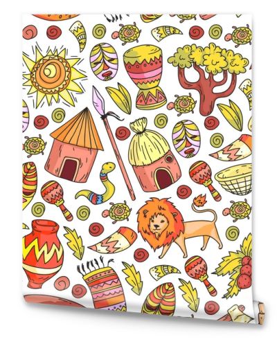 Ethnic seamless pattern kids fabric, textile, nursery wallpaper.