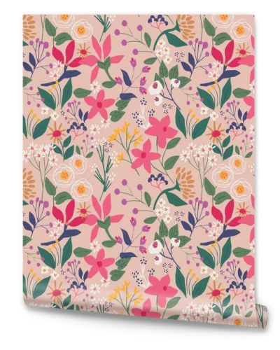 COLOURFUL FLORAL DITSY SEAMLESS PATTERN