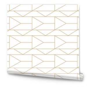 Bezszwowy wzór geometryczny Złoty wzór liniowy Tapety dla Twojego projektu