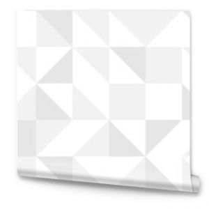 Białe modne tło trójkątów w nowoczesnym stylu płaskich ilustracji wektorowych bez szwu Okładka szarych kształtów geometrycznych w stylu retro t