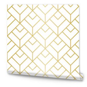 Luksusowy wzór geometryczny bez szwu wektor linie złoty wygląd