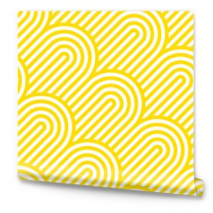 Wektor żółty wzór geometryczny Wzór o zaokrąglonych kształtach
