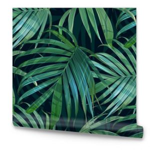 Wektor liść palmowy Tropikalny liść wzór Tło liść bananowca Egzotyczny projekt na białym tle Hawajski nadruk Rośliny w dżungli Su