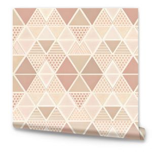 Pink and White Geometric Triangle Pattern: This seamless pattern features a delicate and stylish arrangement of pink and white triangles, creating a subtle yet sophisticated design. Perfect for backgr