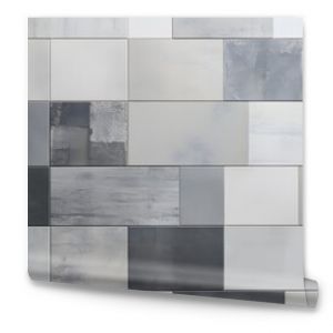 Industrial Style Geometric Patchwork Tile Pattern