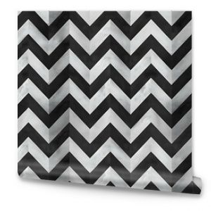 A seamless pattern of black and white chevron stripes with a marble texture.