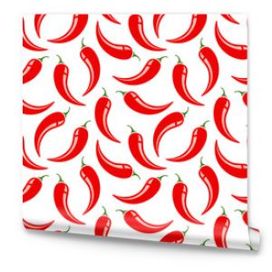 Vector seamless pattern of chilli pattern.