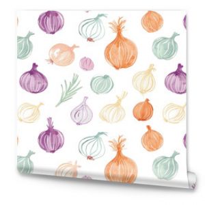 Seamless Pastel Vegetables Pattern