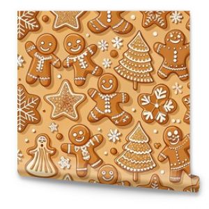 Seamless gingerbread background pattern with baking texture, gingerbread, seamless, background, pattern, texture, cookie