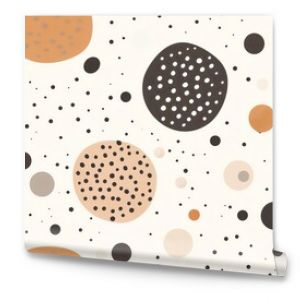 Seamless pattern Neutral polka-dot pattern with a modern, minimalist aesthetic