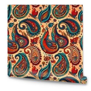 Colorful paisley pattern