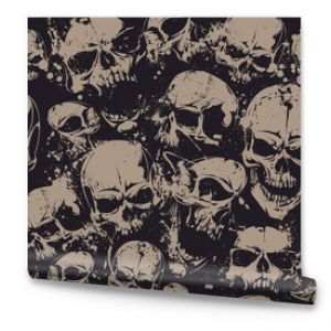 Grunge skulls seamless