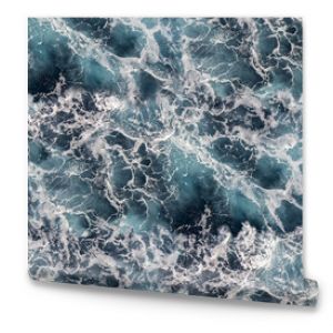 Seawater with sea foam as seamless background