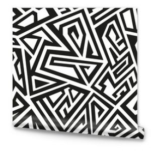 Monochrome ancient seamless pattern