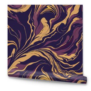 Seamless marbling pattern. Marbling liquid texture. Abstract vector background.