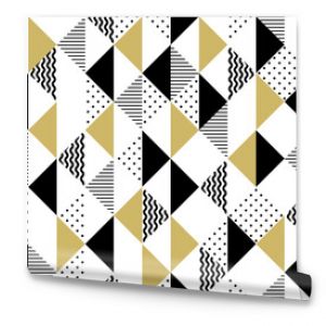 Vector geometric seamless pattern with triangles. Modern stylish background.