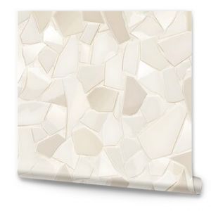 White Beige Cracked Mosaic Tile Background