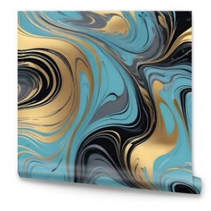 Seamless marble effect surface pattern design for print. Ebru marbling handmade art..  AI generated image, ai